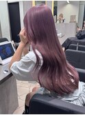 透明感/ミニウルフ/ホワイトグレージュ/チェリーブラウン
