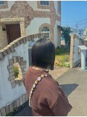 切りっぱなしボブ