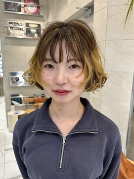 ピークアブー 原宿ハラカド(PEEK-A-BOO) くしゃっと抜け感ブリーチボブ