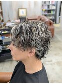波巻きスパイラル×ホワイトメッシュ