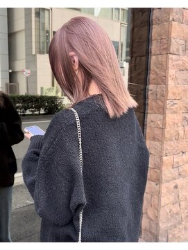 ソー(so.) ピンクベージュ/切りっぱなしボブ/タッセルボブ/ミニボブ/横浜