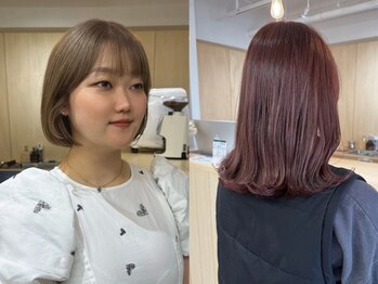 フルリール(fleurir)の写真/髪や頭皮にも優しいアミノ酸カラーを使用！敏感肌の方でも繰り返しカラーできて、上質な色味と質感が◎