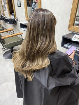 サニー 渋谷(SUNNY) バレイヤージュ、ハイライト、レイヤーロング、キッズカット