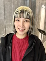 ピークアブー 原宿ハラカド(PEEK-A-BOO)&nbsp;ボブ　デザインカラー　アンブレラカラー　ケアブリーチ  原宿