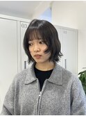 切りっぱなしボブ×フェイスレイヤー【北千住】