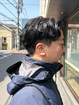 トオ(TOH) メンズサーフカールフェザーパーマメンズショートパーマ