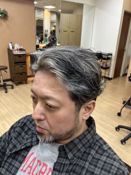 クレス 東武練馬店 ホワイトメッシュ/白髪ぼかしハイライト