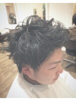 パティオンツー(PATIONN2)&nbsp;ツーブロックアップバングビジネスパーマスタイル【表参道青山】