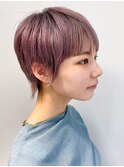 ハイトーン ピンク ショート ピンクカラー