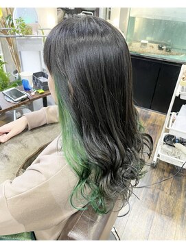 ブロードヘアー(BROAD HAIR) 【BROAD HAIR】インナーグリーン