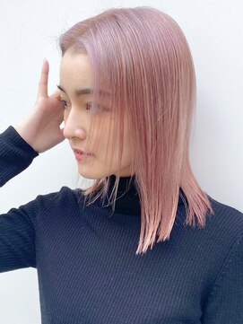 アイティー バイ アルバム 浦和店(IT by ALBUM) ピンクパール_ショートパーマホワイトアッシュ_ba312461