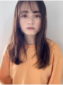 シースルーバング　カールロング