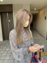 ギフト(GIFT)&nbsp;【GIFT】ホワイトベージュ/ハイトーンカラー/ロングヘア