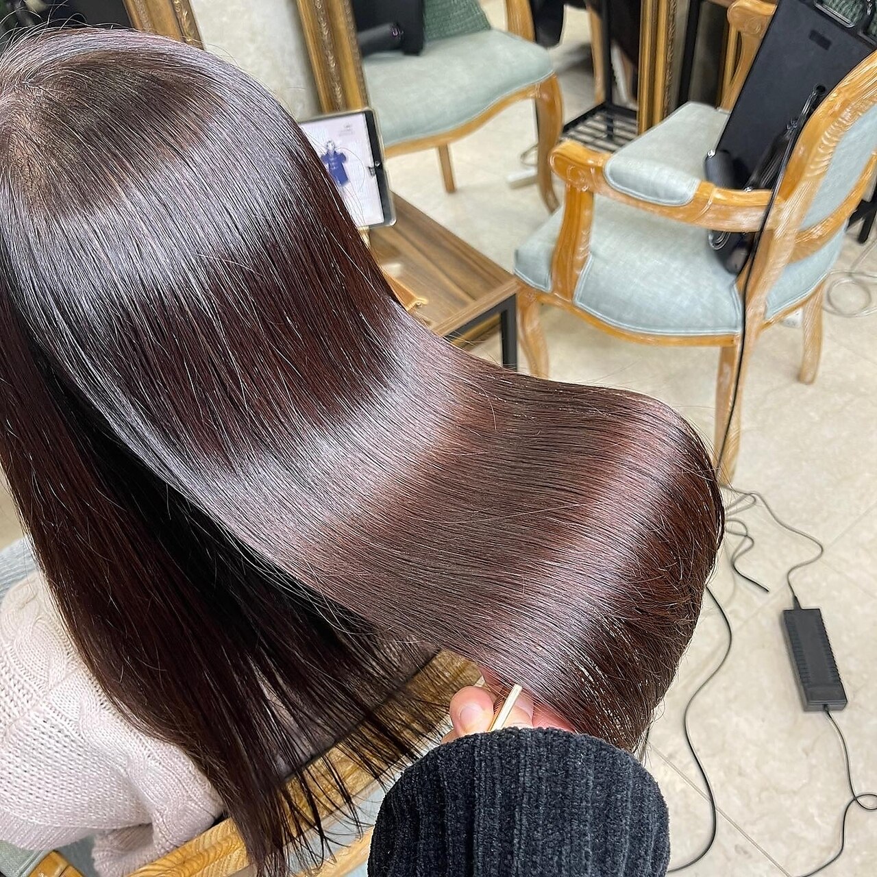 LULUトリートメント×オレオルカラーで艶髪に変身【髪質改善