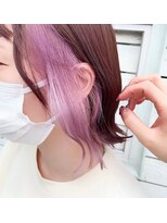 セブンルックス モカ 宇都宮鶴田店(7LOOKS mocha) インナーカラー♪ピンクラベンダー