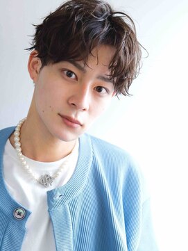ヘアーサロン フォーメン イデア(hair salon for Men idea) ニュアンスパーマ センターパート ツーブロック 20代【札幌】