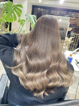 ブレンド 渋谷(BLend) 【BLend渋谷】髪質改善　艶髪 ミルクティーベージュ