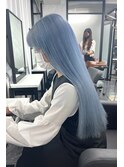 ペールブルー【韓国ヘア 大阪 梅田】