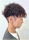 ショート波巻きパーマ