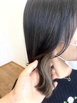 ヘアーデザインプレクト(Hair Design PRECT) ボブ／ミルクティーベージュインナーカラー