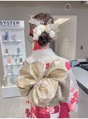 6075アレンジ成人式 卒業式 入学 振袖 披露宴 結婚式