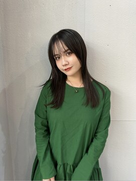 ステップボーンカット トーキョー(STEP BONE CUT TOKYO) 【ステップボーンカット】ナチュラル黒髪ストレート/ミディアム