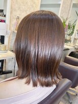 ヘアーエポック(hair epoque) イメチェン小顔前髪外ハネボブ大人可愛いアッシュブラウン