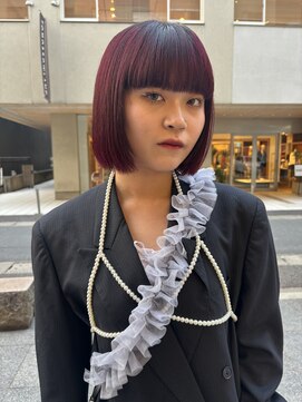 サラ 天神大名店(SARA) 【大名】ワインレッドカラー/ダークレッド