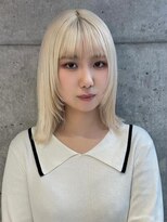 ソル オモテサンドウ 表参道 青山(SOL . OMOTESANDO)&nbsp;ミルクティーベージュエンドカラーインナーカラー裾カラー