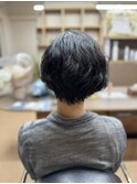 パーマ風癖毛ショート