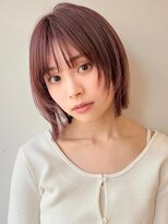 アンガーデン(Une GARDEN) フェイスレイヤー/レイヤーカット/レイヤーボブ/ピンクブラウン