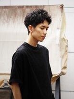ルーム 辻堂(Rm)&nbsp;アップバング×パーマショートマッシュメンズ辻堂 ２０代 ３０代
