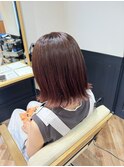 外ハネボブ×オレンジブラウン