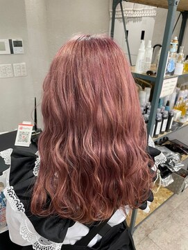 アジールヘア 所沢プロペ通り店(agir hair) ピンクベージュイメチェンレイヤー前髪ケアブリーチ所沢韓国