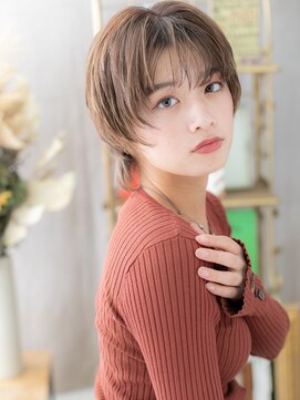 カバーヘア ブリス 戸田公園西口店(COVER HAIR bliss) 韓国風ハイライトマッシュウルフショートh3戸田公園20代30代40代