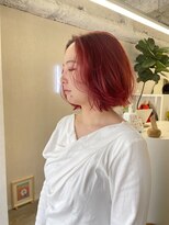 キジ(kiji)&nbsp;ボブ/赤髪/ショートボブ/横顔〔久屋/丸の内/久屋大通/高岳/栄〕