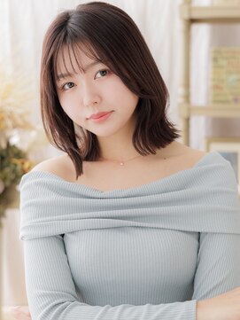 カバーヘア ブリス 川口(COVER HAIR bliss) レイヤーカットくびれミディアムこなれヘアa川口20代30代40代