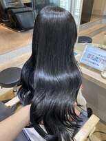 ジーナ 博多筑紫口(Zina)&nbsp;ブルーブラック/TOKIOトリートメント/博多美容室/透明感カラー