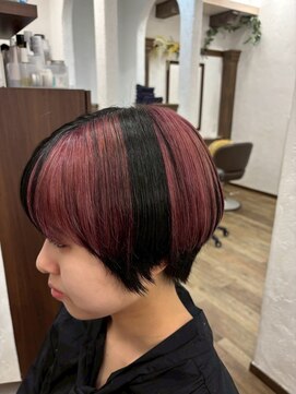 ジルブラン 土浦(JIL BLAN) ハイライトバレイヤージュダブルカラーケアブリーチ20代30代