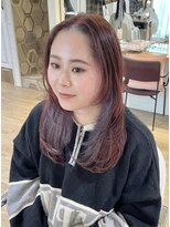 テトラ バイ ネオリーブ 横浜西口店(tetra by neolive)&nbsp;ブリーチ無しピンクカラー ハイトーンインナー ラベンダー横浜★