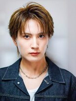 オーシャントーキョー サニー 原宿(OCEAN TOKYO Sunny)&nbsp;フェザーパーマセンターパートニュアンスパーマ韓国マッシュ黒髪