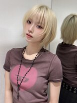 サロウィンフレンテ 新宿三丁目(SALOWIN Frente)&nbsp;石塚／ぱっつん顔まわりウルフレイヤーミニタッセルボブ10代20代