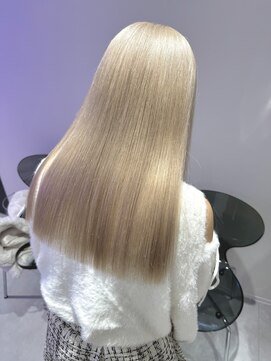 ジーナ 渋谷本店(Zina) 髪質改善＊ホワイトベージュ＊【Zina渋谷本店】