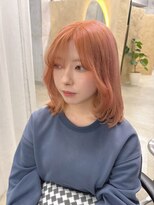 ウリ 横浜(uli)&nbsp;【MIKU指名限定】ボブレイヤー×オレンジベージュ