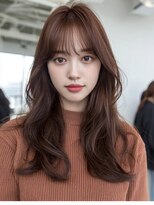 ダル 渋谷/表参道(DAL.)&nbsp;ハッシュカットミディアムレイヤーシャギー韓国ヘア