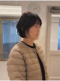 ショートボブ/大人ヘア/大人ボブ/レイヤーボブ/枚方