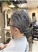 men's×grayスタイル