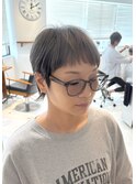 グレー×ショートウルフ