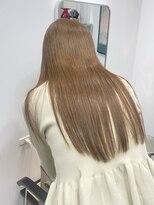 ヌヌ 渋谷 原宿 明治神宮前(nunu) レイヤーカットトリートメントブリーチなしカラーグレージュ