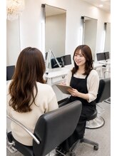 まずは丁寧なカウンセリングで、理想のイメージをしっかりと共有◎